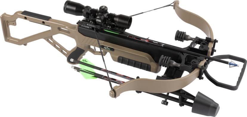 Excalibur Micro Extreme Ultra-Compact & Quiet Crossbow, 360 FPS, 15-lb Draw, Aluminum, Brown