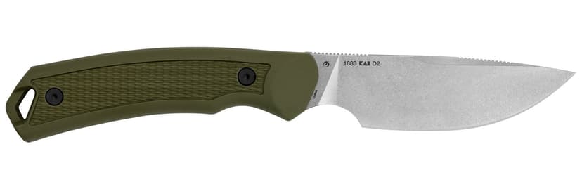 Kershaw Deschutes Skinner Fixed Blade Hunting Knife, Boxed, Steel, 3.9-in, Olive
