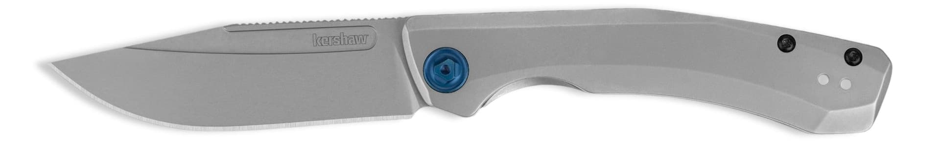 Kershaw Highball XL Clip Point Pocket Knife, Boxed, Steel, 3.3-in, Silver Colour