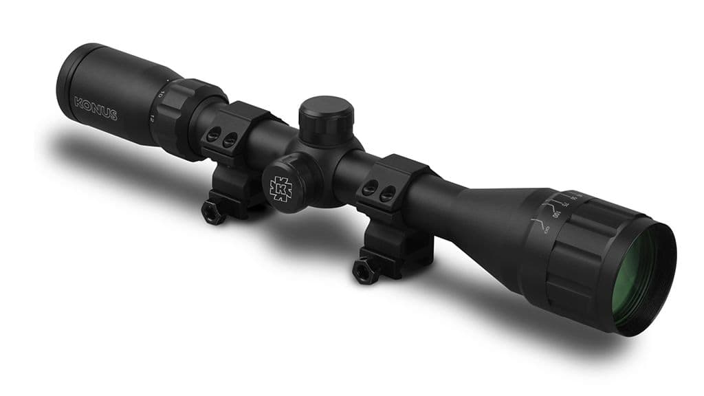 Konus FIGHTER 4x-12x40 Riflescope with A.O., BDC Reticle
