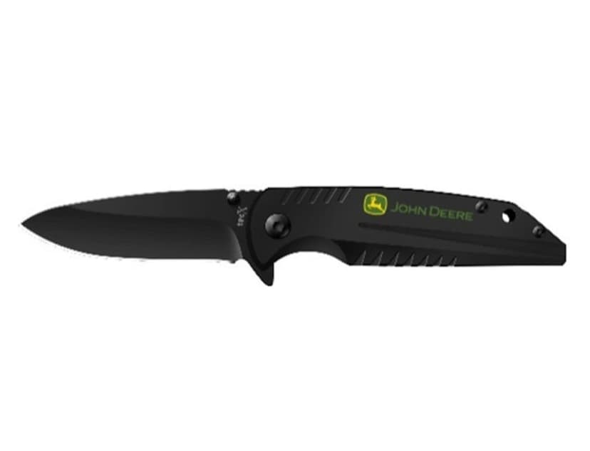 John Deere Knife Tin Gift Set with Bonus Sharpener