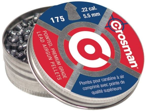 Crosman® Premium Grade .22 Caliber Pointed Air Gun Pellets, 175-ct