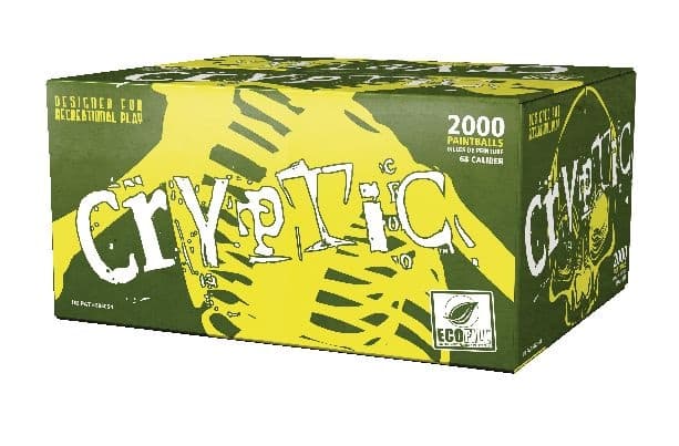Cryptic Environmentally Friendly Paintballs, Fit All Paintball Markers, 2000-ct