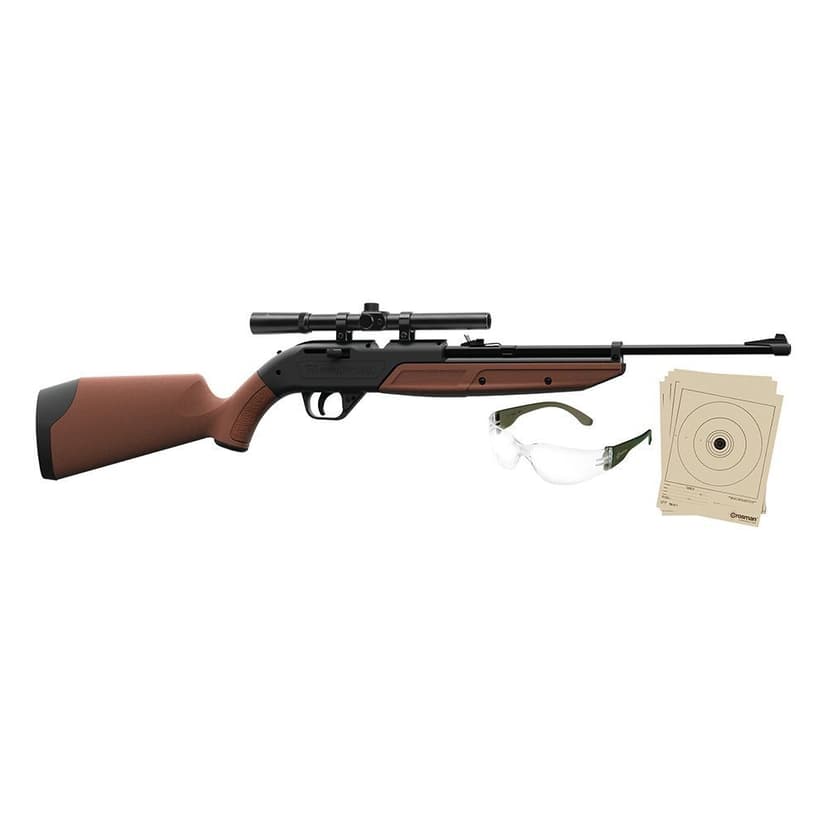 Crosman Remington Pump Dual Ammo Rifle Kit, Includes BB Rifle, Glasses, Targets