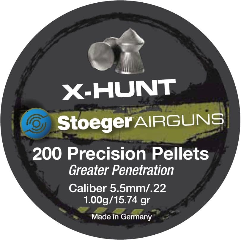 Stoeger 555032 X-Hunt .22 Clam Pack 200 Precision Pellets