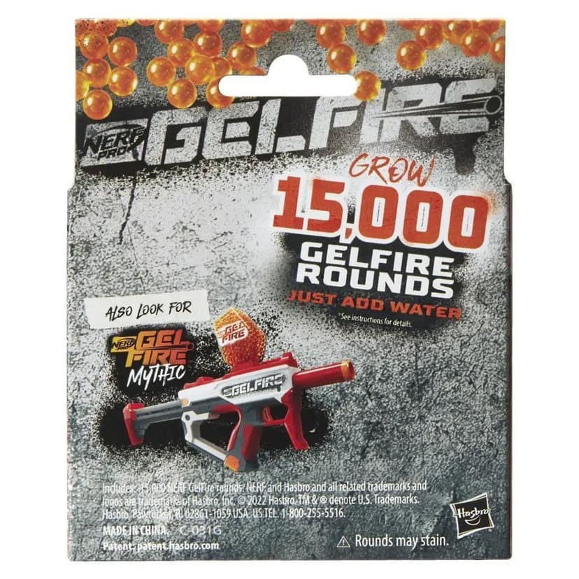 Nerf Pro Gelfire Refills, Super Absorbent Projectiles, 15,000-pk
