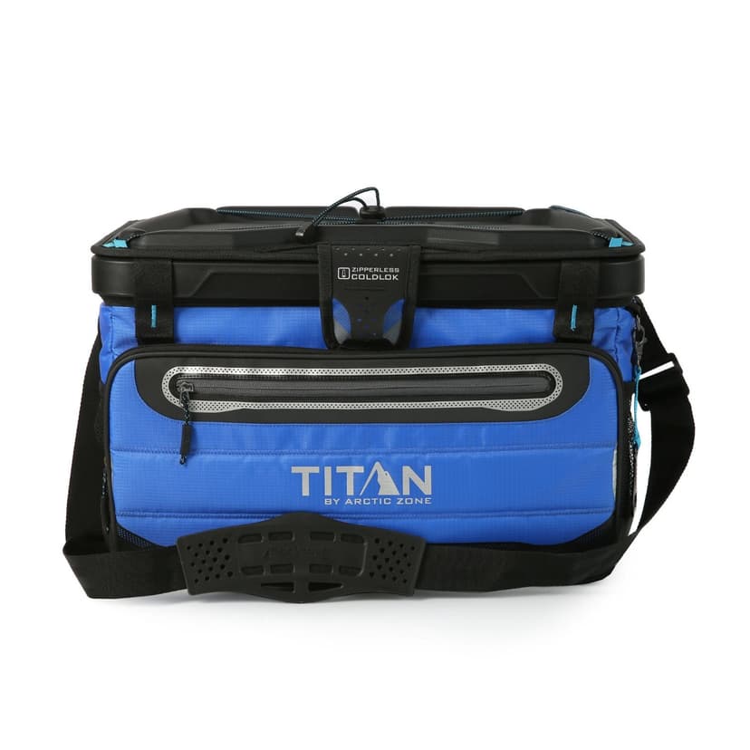 Titan by Arctic Zone® 50 Can Collapsible Zipperless Cooler, Blue