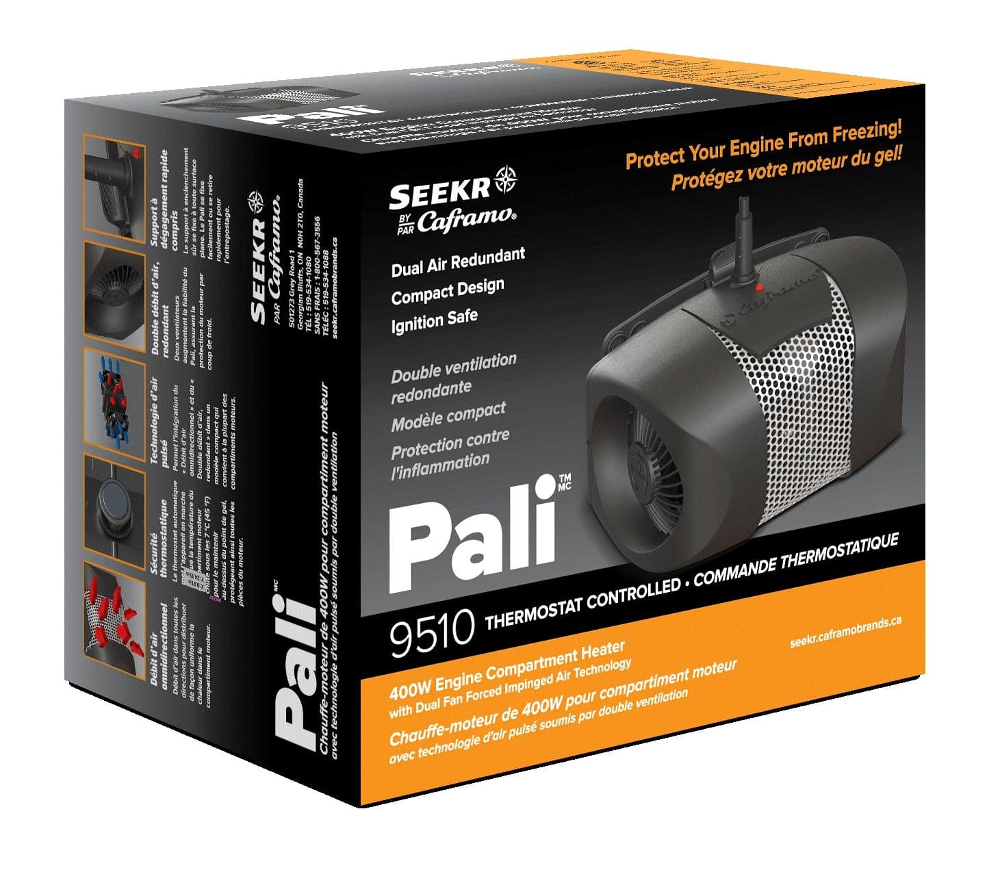 Caframo Pali 9510 400W Boat Engine Compartment Heater