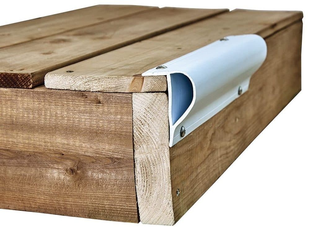 Dock Edge PVC Bumper, 16ft, Slant P Profile White