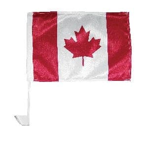 Polyester Car Window Canada Flag, 10-in x 15-in