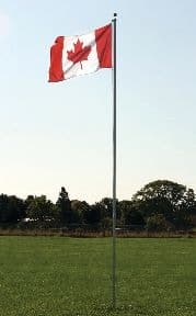Flags Unlimited Sectional Aluminum In-Ground Flagpole Kit, 20-ft