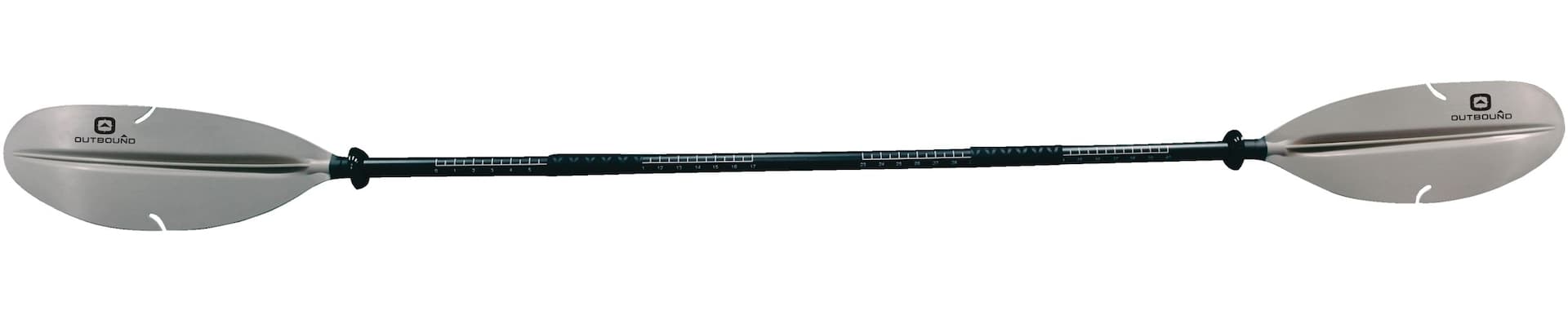 Outbound Aluminum Angler Kayak Paddle, Lightweight, Grey, 86.5-in