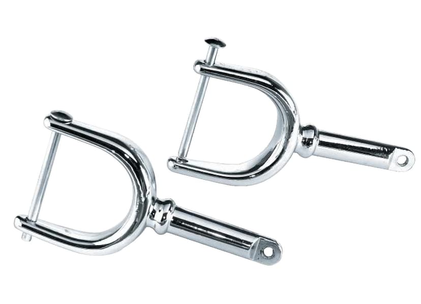 Blueline Chrome Zamak Oarlock Horns to Secure Oars to Kayak or Canoe, 2-pk