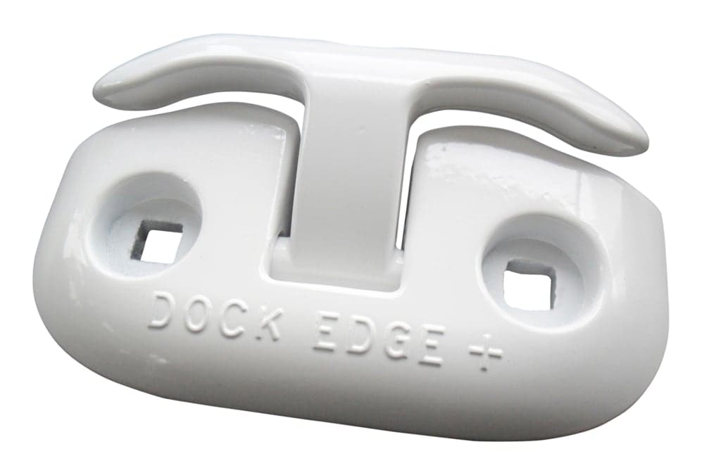 Dock Edge Aluminum Flip-Up Dock Cleat, White, 6-1/2-in x 4-in