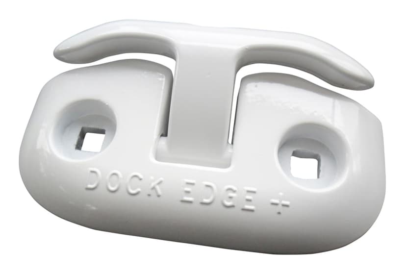Dock Edge Aluminum Flip-Up Dock Cleat, White, 6-1/2-in x 4-in