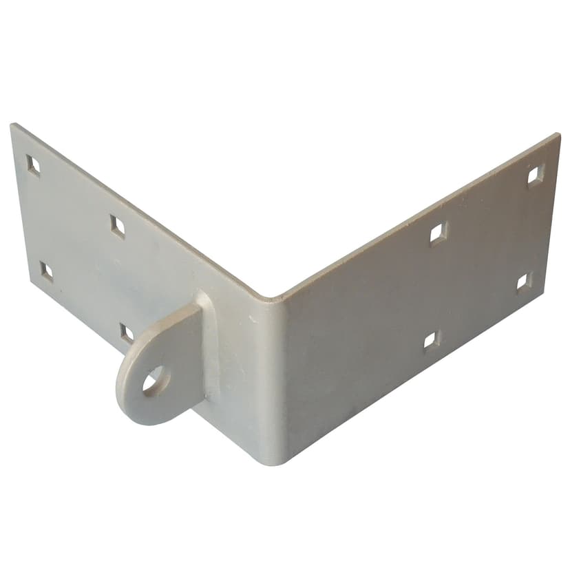 Dock Edge Galvanized Steel Male Corner Hinge, Outside 1/4