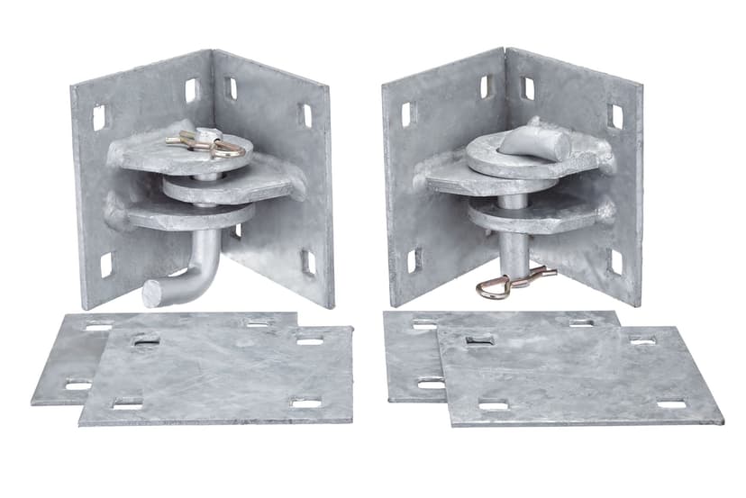 Dock Edge Heavy-Duty Galvanized Steel Floating Dock Connector Hinge Kit