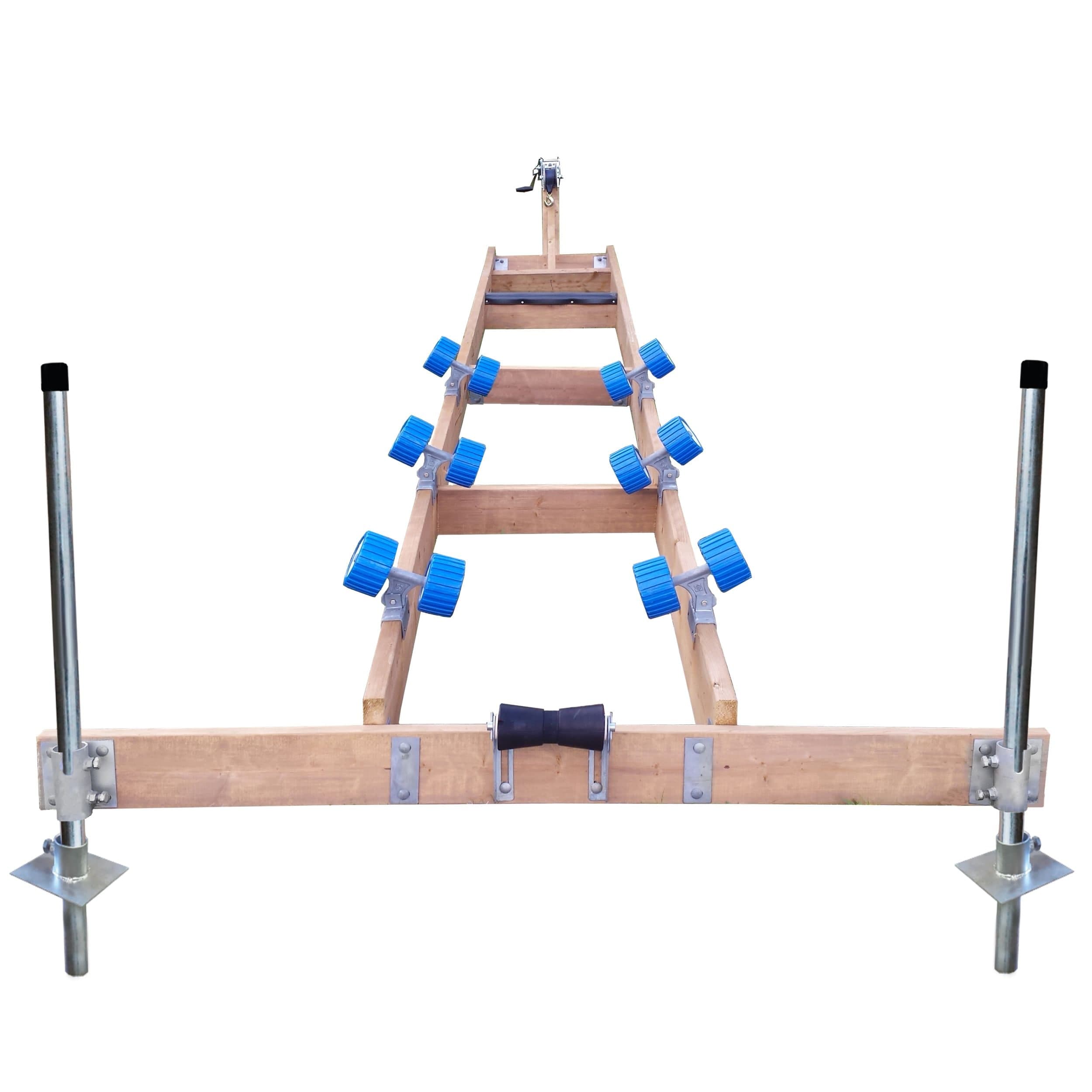 MultiNautic Capacity Boat Ramp with 6 Double Rollers, 2000-lb Capacity