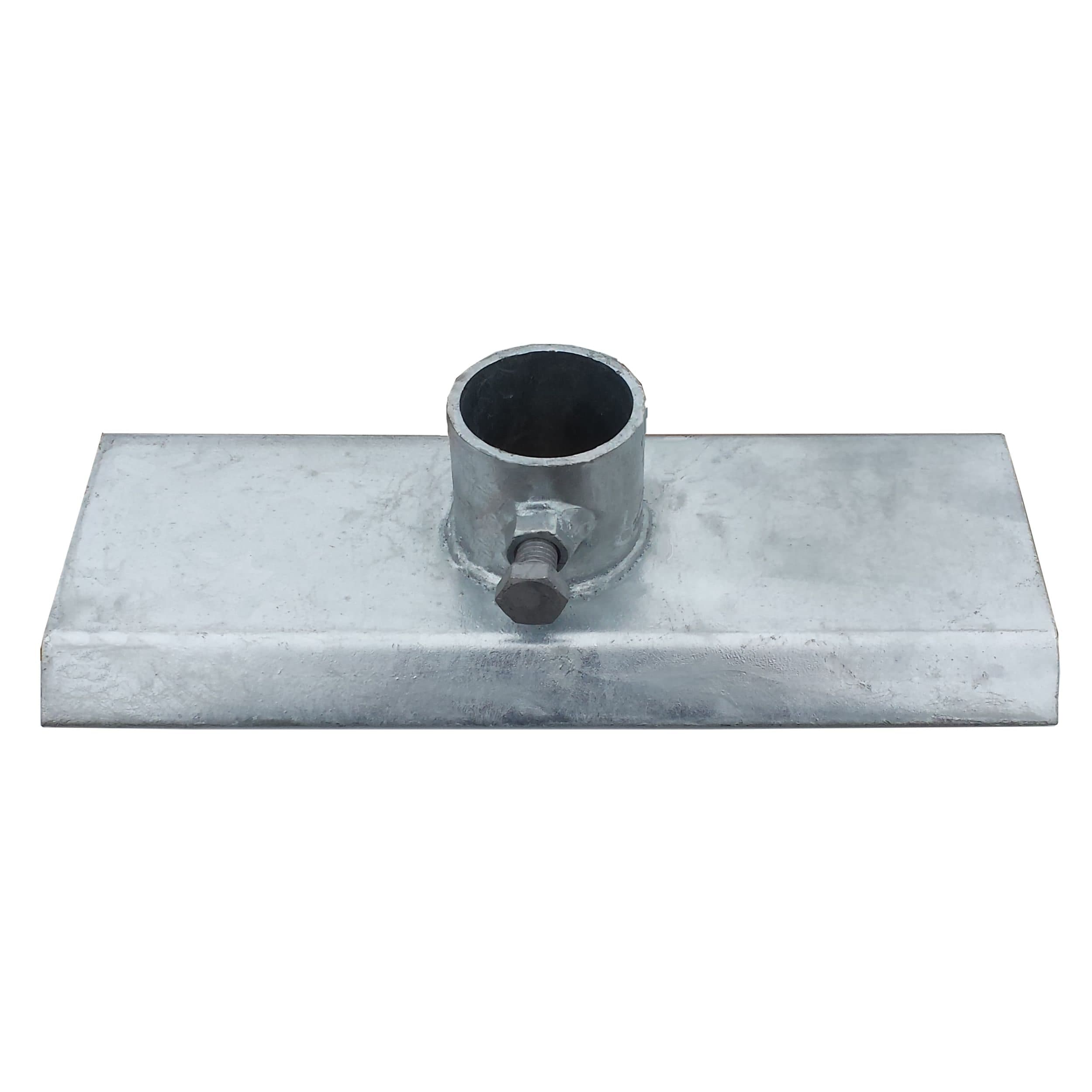 MultiNautic Galvanized Steel Dock Post Base Plate, 6 x 12-in