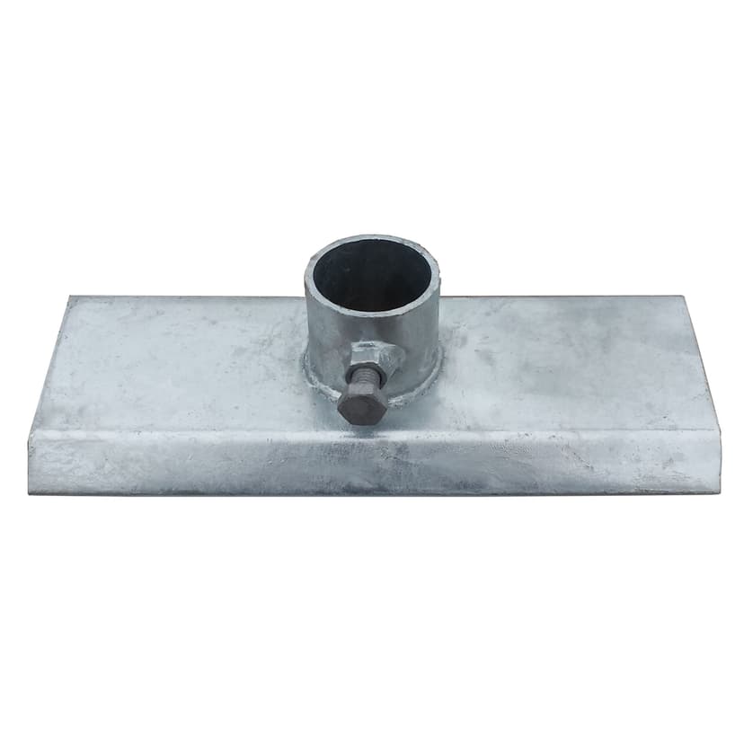 MultiNautic Galvanized Steel Dock Post Base Plate, 6 x 12-in