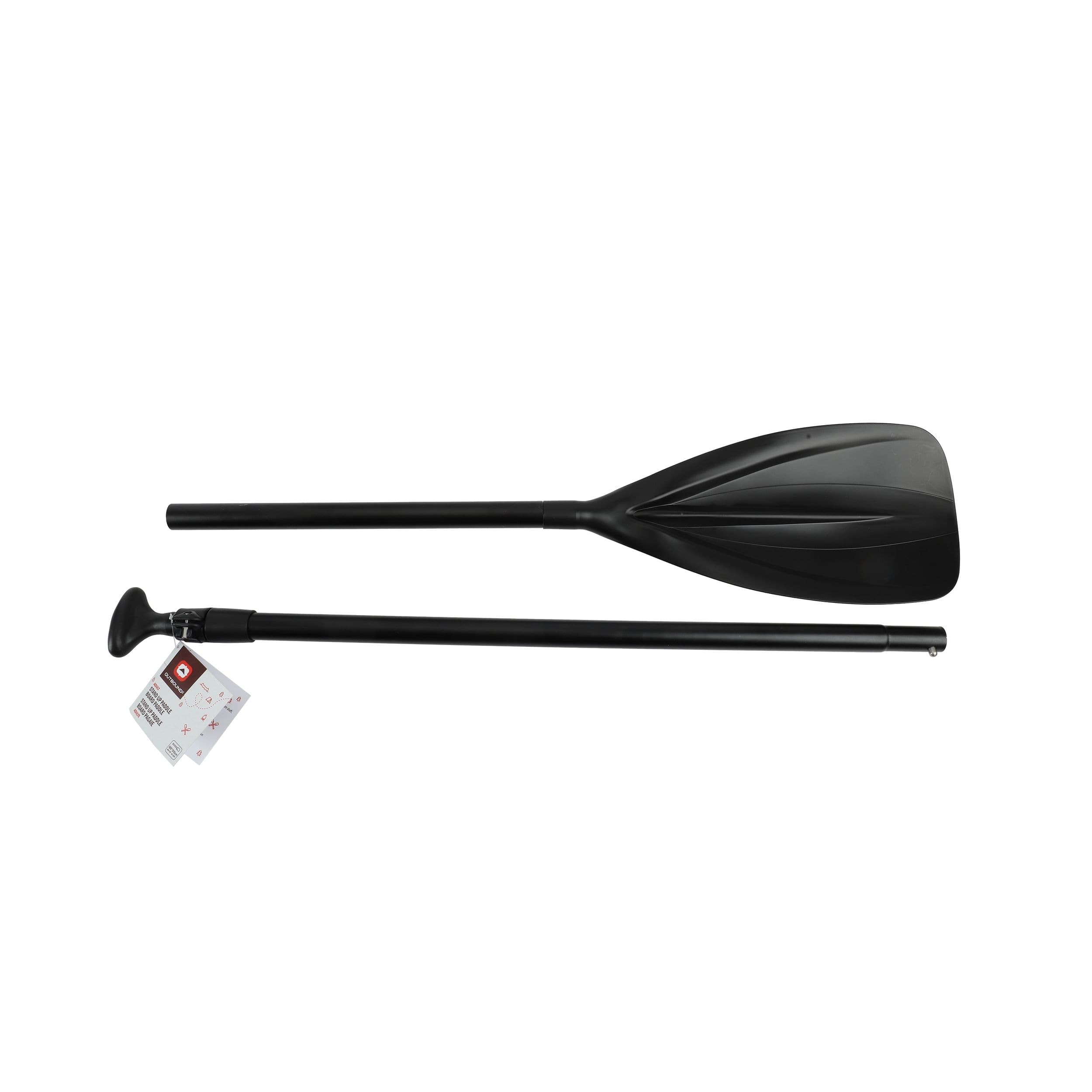 Outbound Adjustable 2-Piece Stand Up Paddleboard Paddle, 65-in to 84-5/8-in, Black