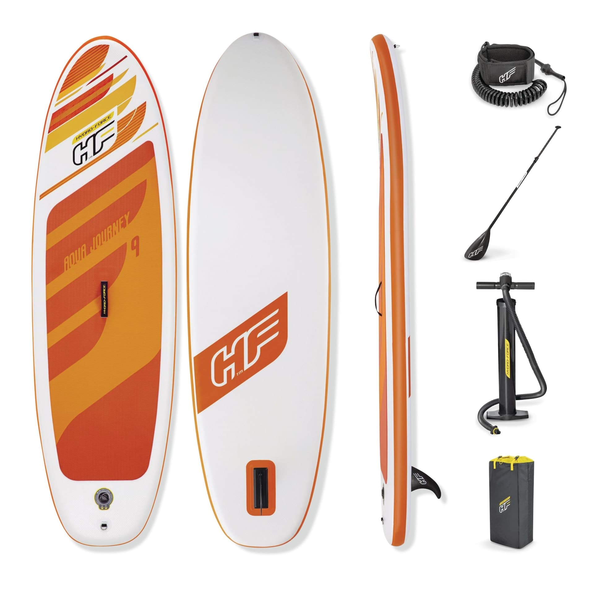 Bestway Hydro-Force Aqua Journey Inflatable Stand Up Paddle Board, 9-ft