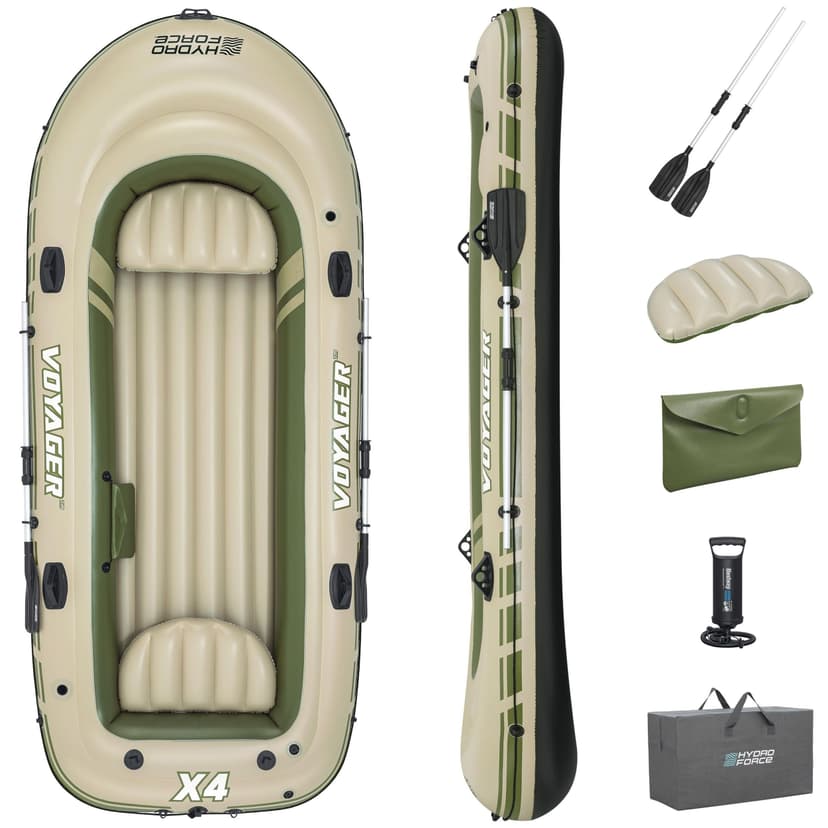 Bestway Hydro-Force™ Voyager X4 Inflatable Boat, 4-Person