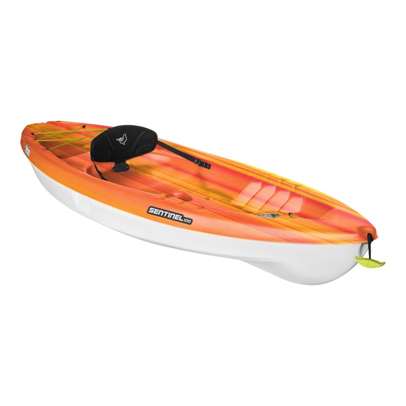 Pelican Sentinel 100 Sit-On Kayak, 1-Person, Fade Red/Yellow/White, 10-ft