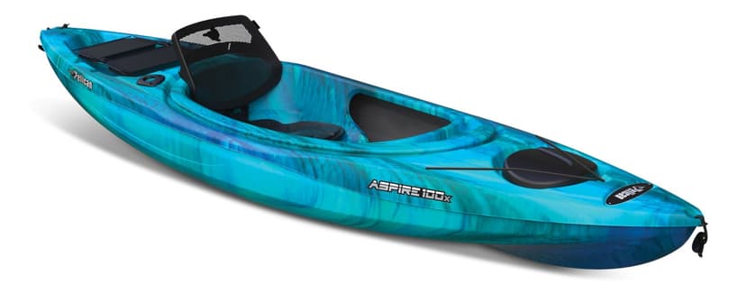 Pelican Aspire 100X Sit-In Kayak, 1-Person, Aquamarine/White