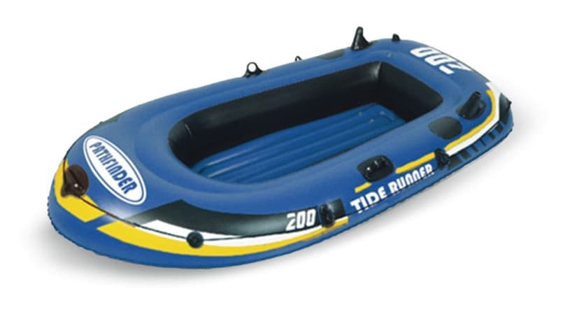 Pathfinder Tide Runner 200 Inflatable Boat Set with Oars and Hand Pump, 2-Person