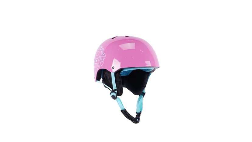 Decibel Kids' Protective Dial-Fit Ski/Snowboard Safety Helmet, Shockproof ABS, Pink