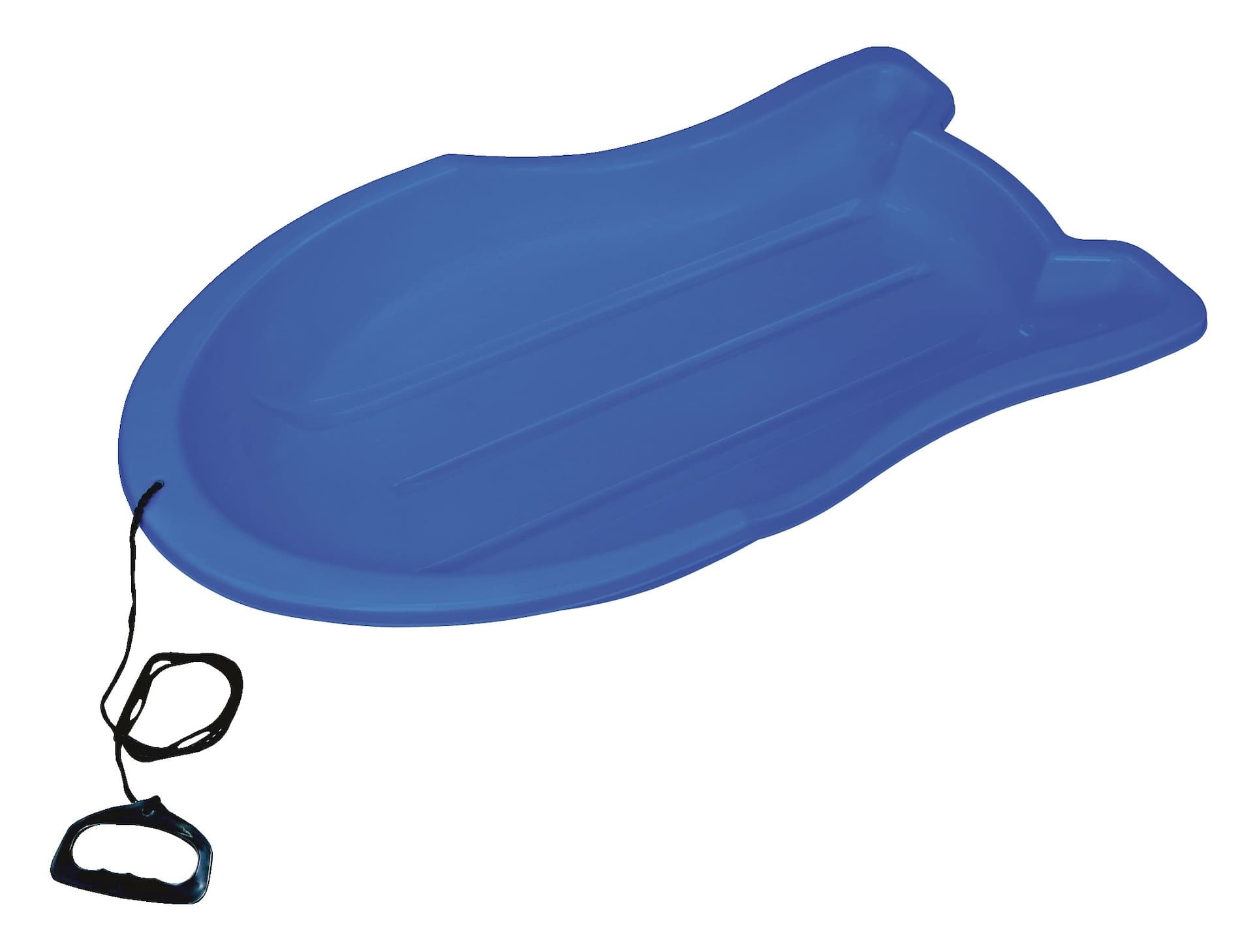 Booster Kids' 1-Person Lightweight Plastic Winter Snow Sled/Toboggan w/ Tow Rope