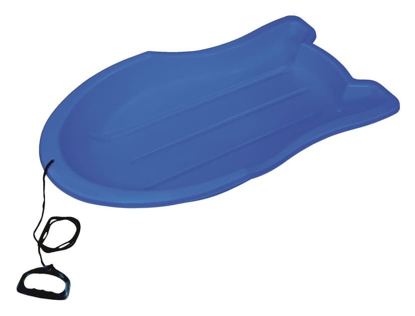 Booster Kids' 1-Person Lightweight Plastic Winter Snow Sled/Toboggan w/ Tow Rope