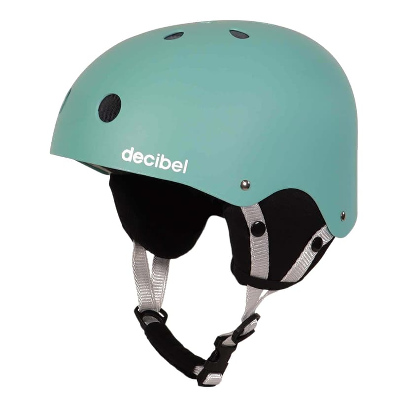 Decibel Youth Kids' Protective Dial-Fit Ski/Snowboard Safety Helmet, Shockproof ABS, Aqua