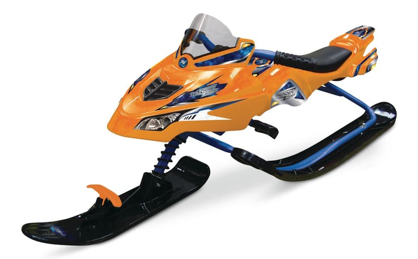 Kid's Thunder Rider Winter Snow Bike / Ski Sled w/ Steering & Brakes