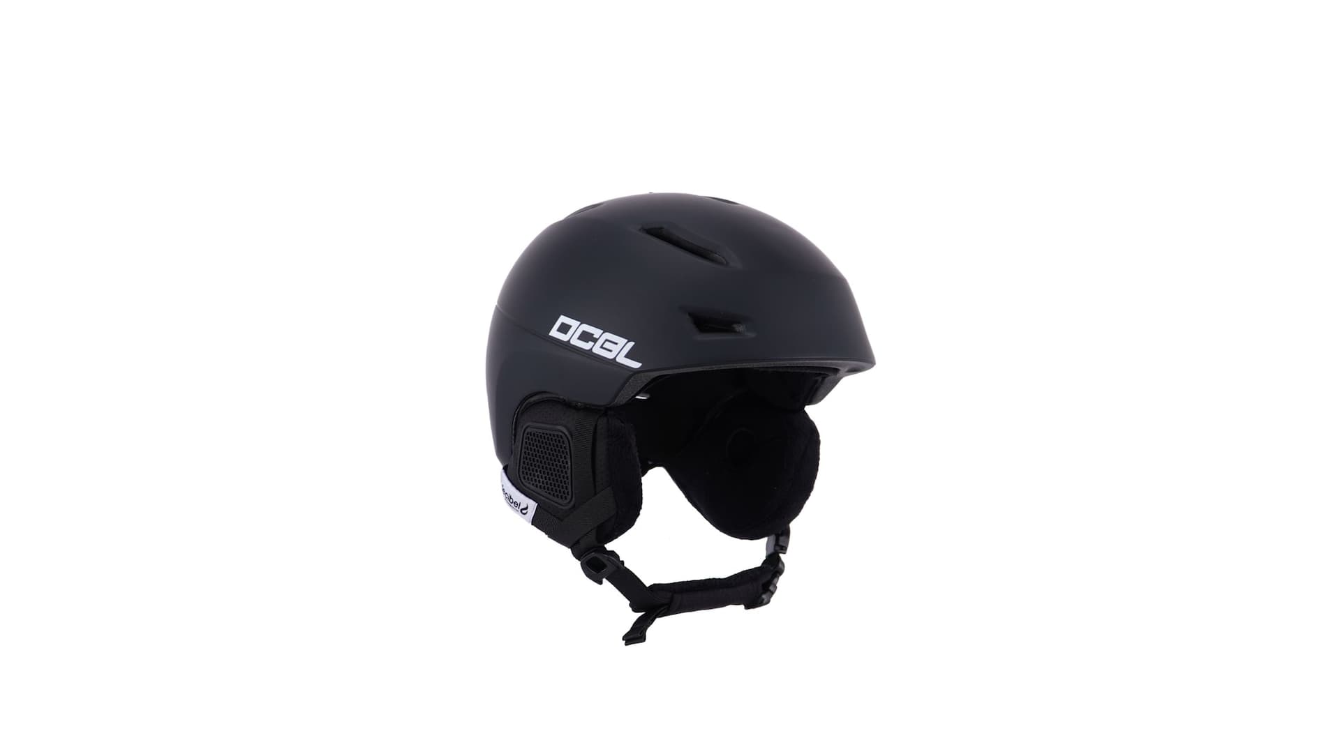 Decibel Adult Helmet, Removable Ear Flaps, Black