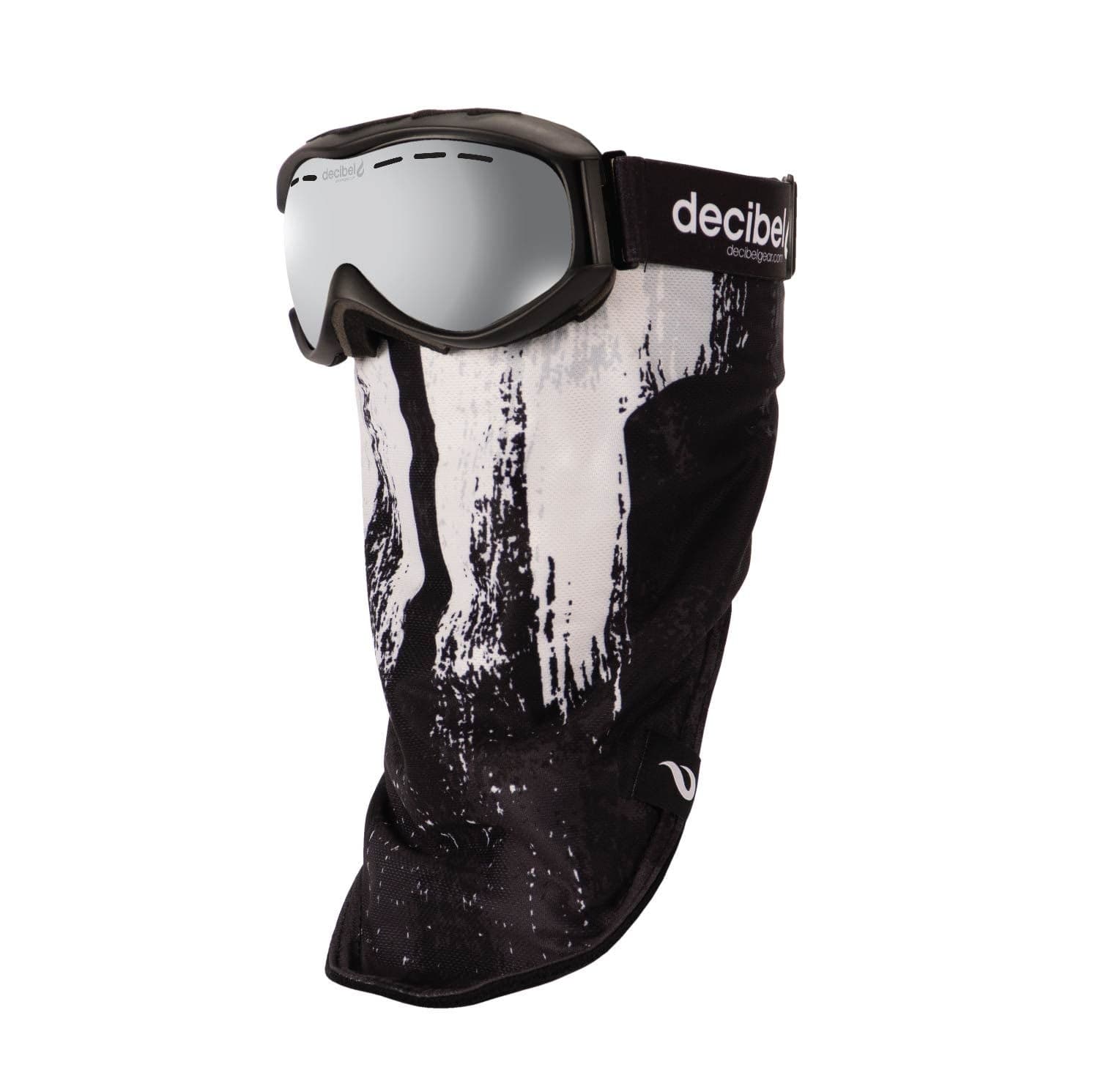 Decibel Men's/Women's Ski/Snowboard Goggles/Face Mask Anti-Fog Lens & UV Protection, Skull