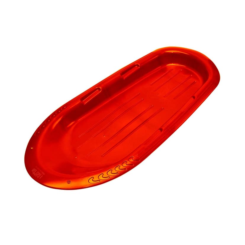 Manitou-X Kids' 2-Person Lightweight Plastic Winter Snow Sled/Toboggan w/ Grips