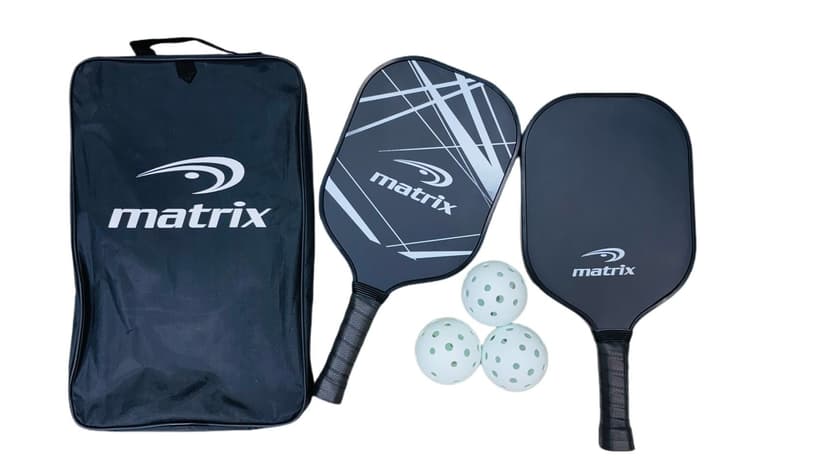 Matrix Recreational Official Size Pickleball Paddle/Racket & Ball Set, 5-pc