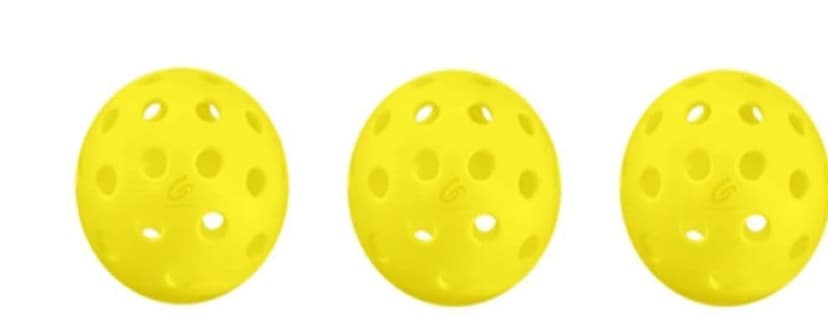Matrix Official Size & Weight Outdoor Pickleballs, White, 3-pk