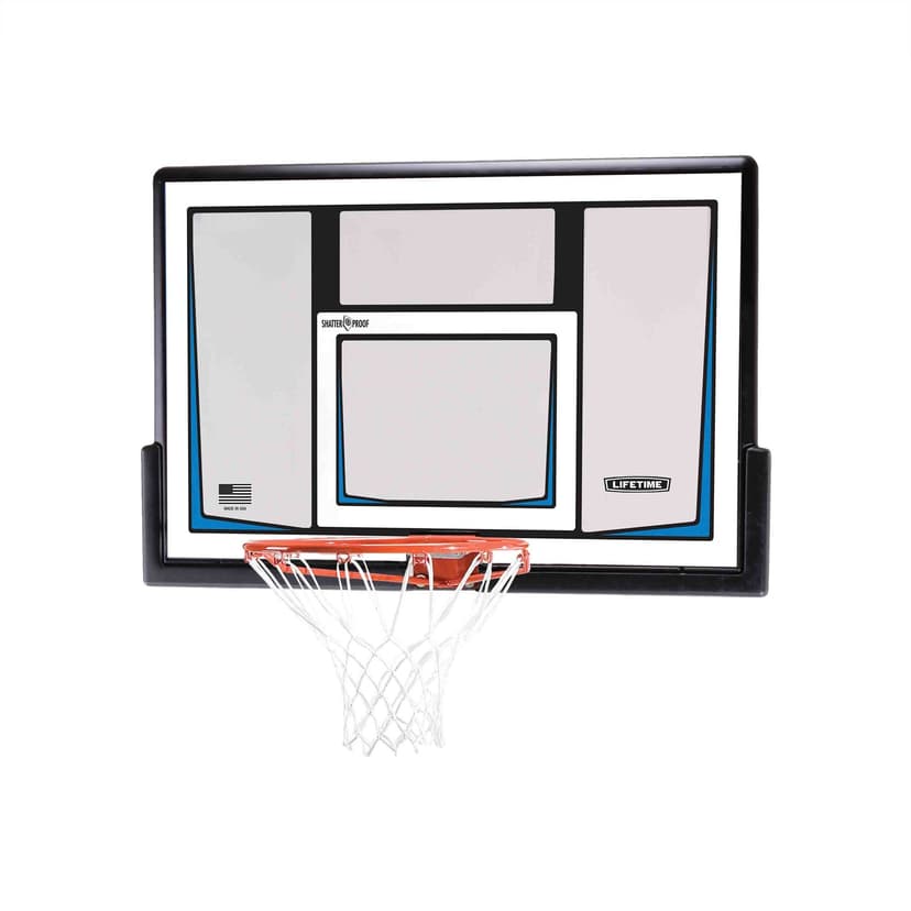 Lifetime Wall/Roof-Mount Outdoor Basketball Backboard & Rim Combo Kit, 50-in