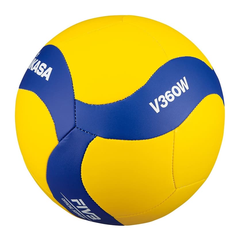 Mikasa FIVB Replica 18P Outdoor Volleyball Blue/Yellow, Size 5