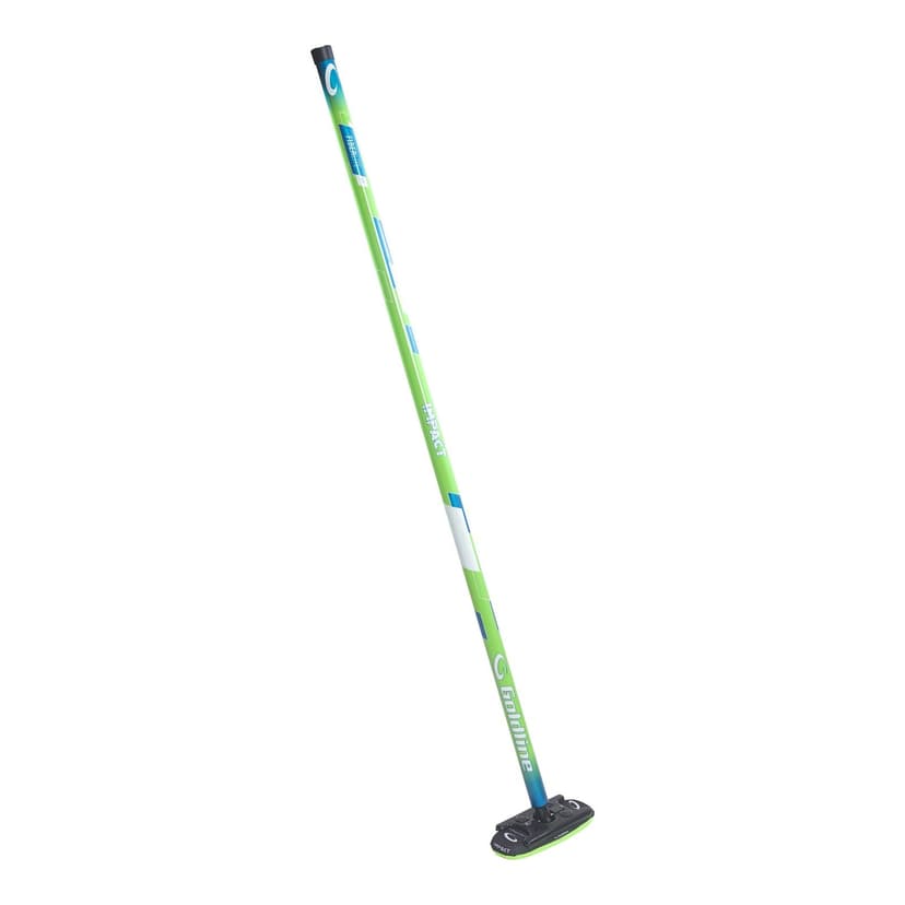 Goldline Fiberlite Impact Curling Broom, All Age Groups, Lime, 1 1/8-in
