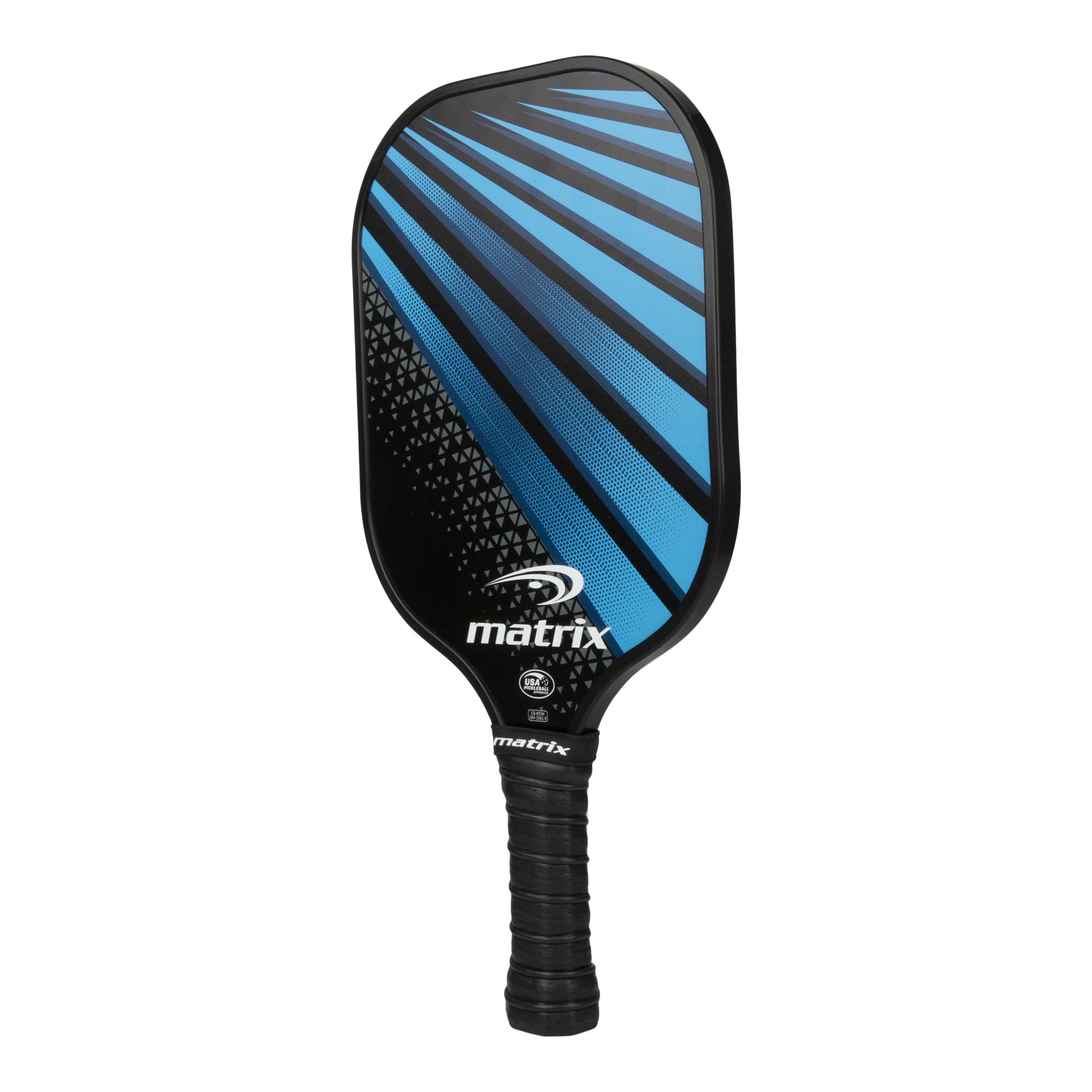 Matrix Graphite Carbon Fibre High-Strength Pickleball Paddle/Racket, USAPA Approved, Black