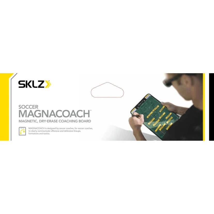 SKLZ Soccer MagnaCoach Tactical Team Line-Up Dry Erase Clipboard w/ Marker & Magnets