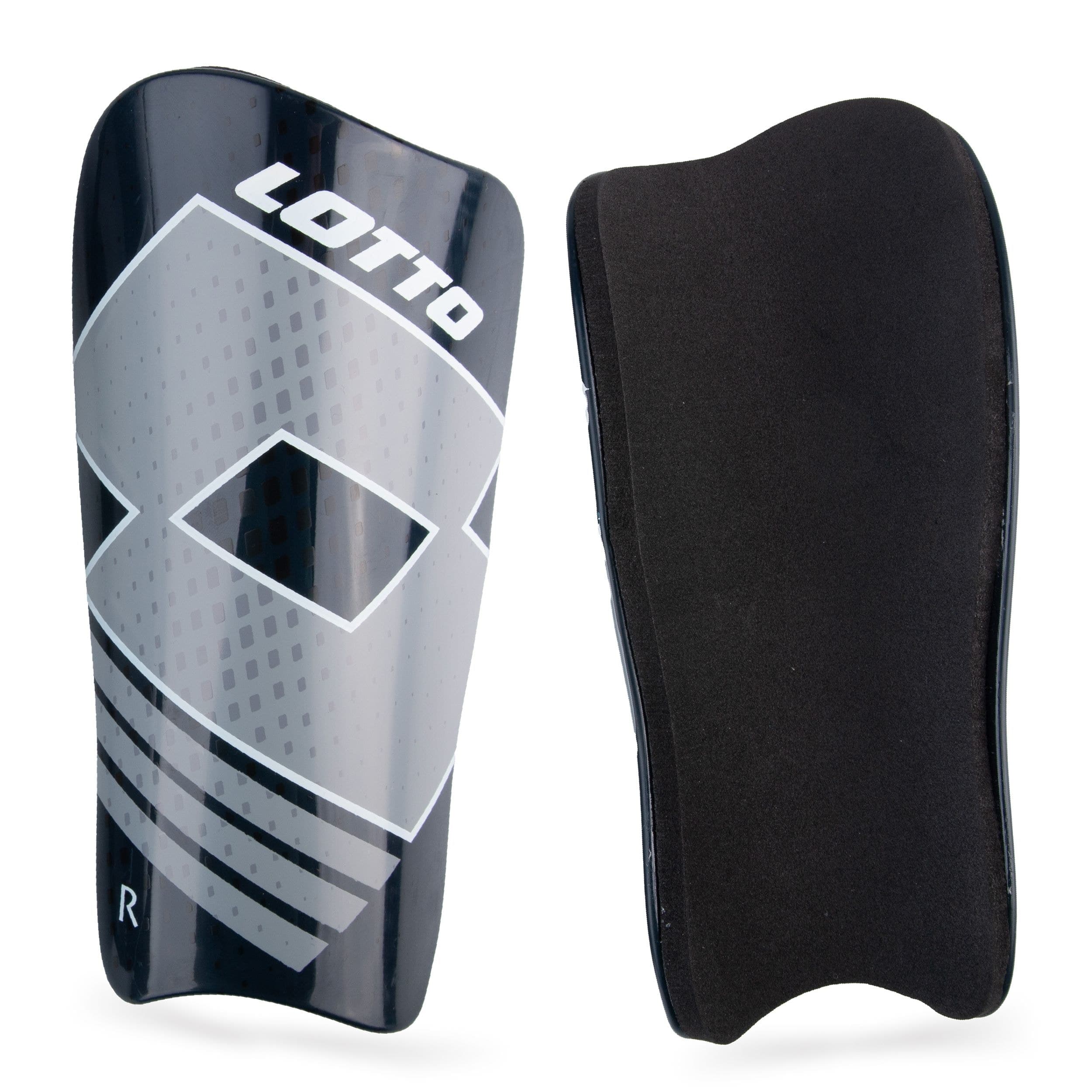 Lotto Sleeve Shin Guards, Black, Suitable for 5-13 years, Junior