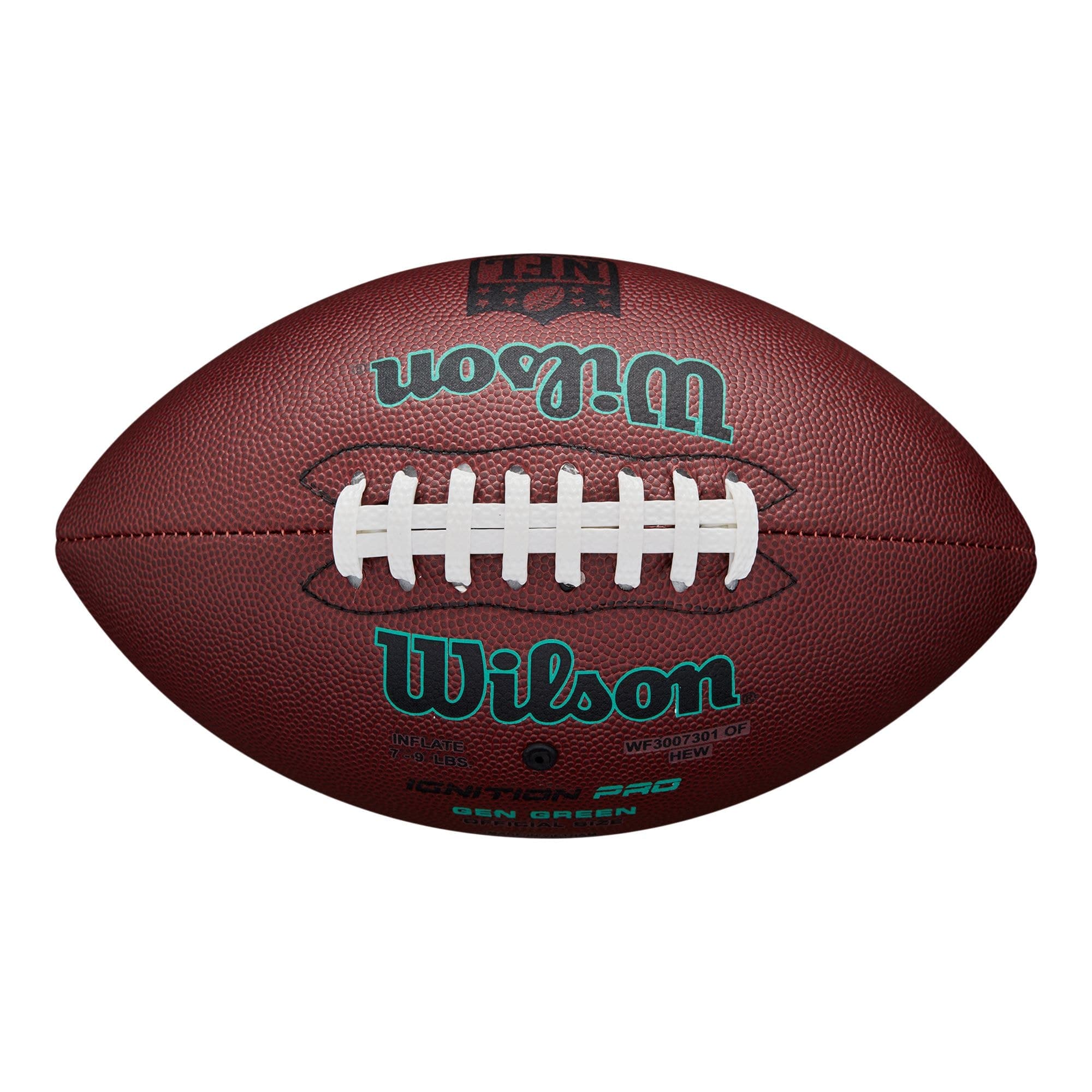 Wilson NFL Ignition Eco Composite Leather Football, Junior Kids', Brown