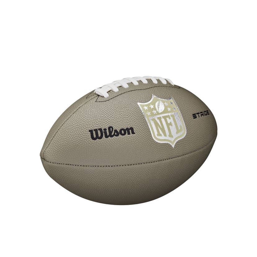Wilson NFL Stride Junior Kids' Composite Leather Football, Composite, Brown