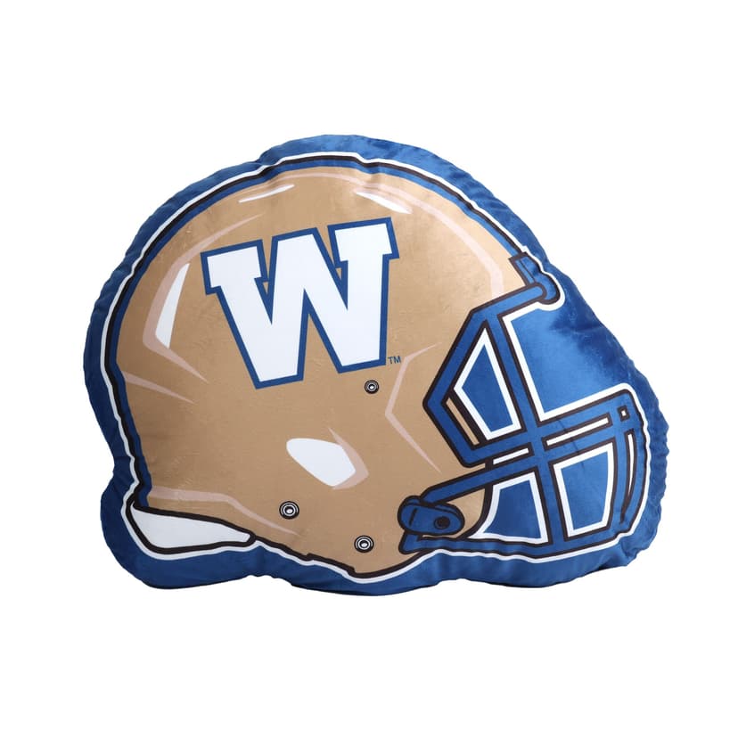 CFL Winnipeg Blue Bombers Ultimate Tailgate Soft Plush Helmet Cushion, 18-in x 20-in, Blue