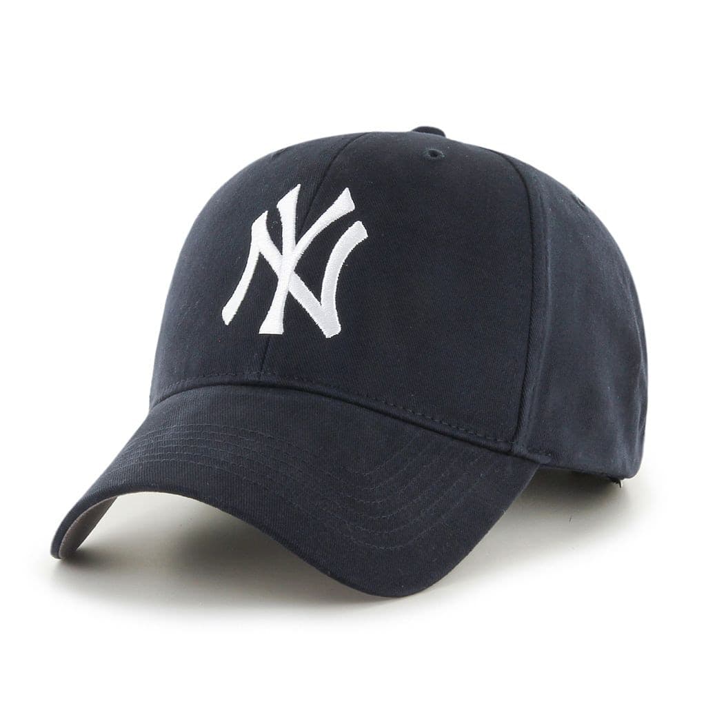 MLB New York Yankees Mass Basic Structured Cap with Adjustable Closure, Adult Unisex, Navy, One Size